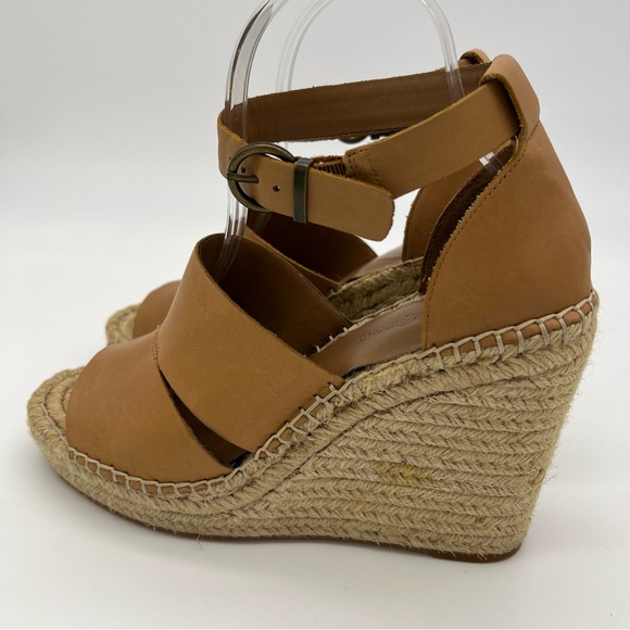 Treasure & Bond Sannibel Espadrille Wedge Platform Sandals Tan 8.5 Women - Picture 3 of 12